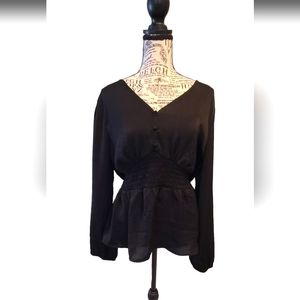 NWOT! Black Blouse Maurices Medium